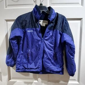 VINTAGE Columbia Kids  fleece lined jacket Purple  M 10/12